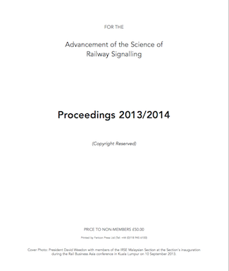 IRSE Procedings 2013-2014