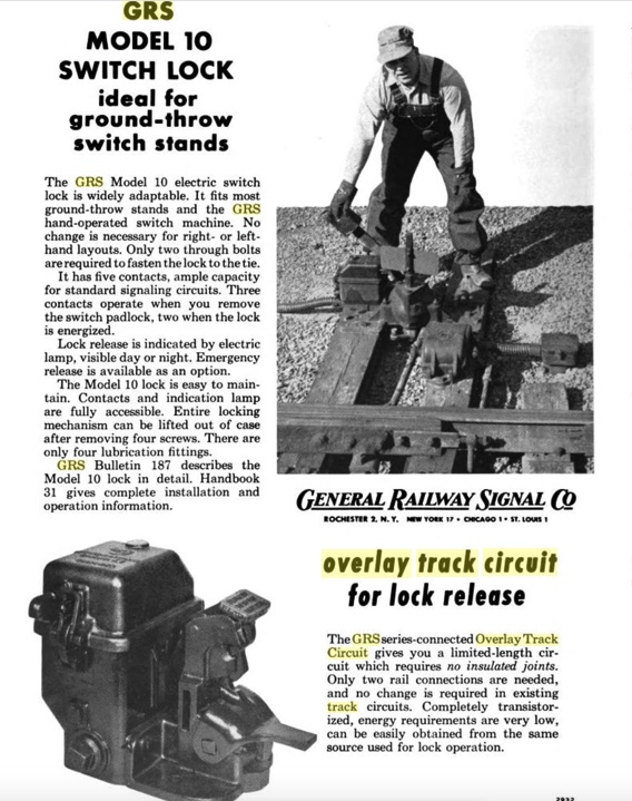 GRS grendel en OTC advertentie